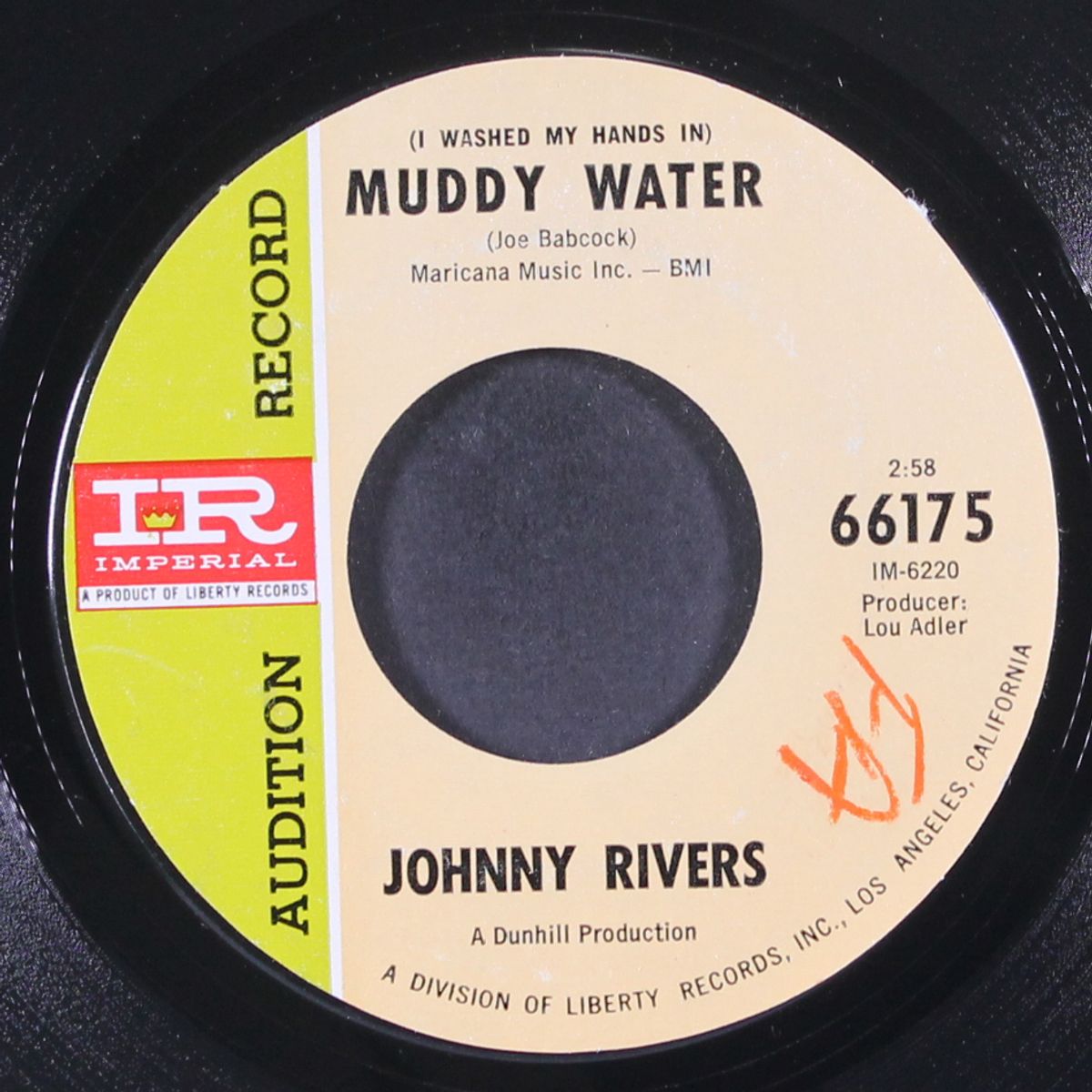 muddy water / roogalator by JOHNNY RIVERS