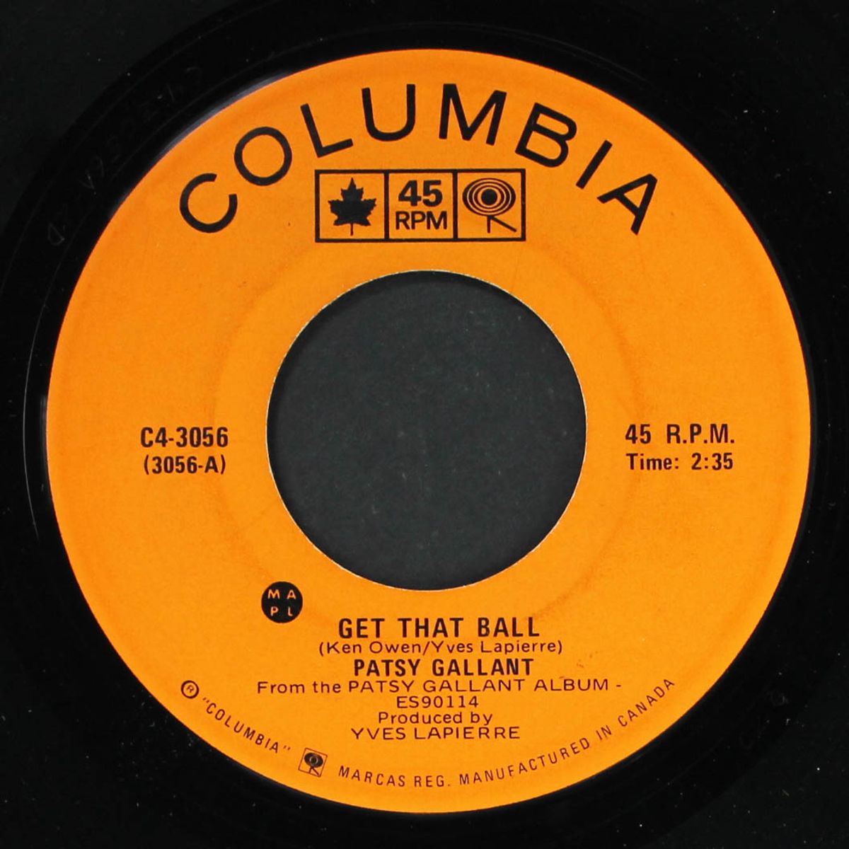 get that ball by PATSY GALLANT
