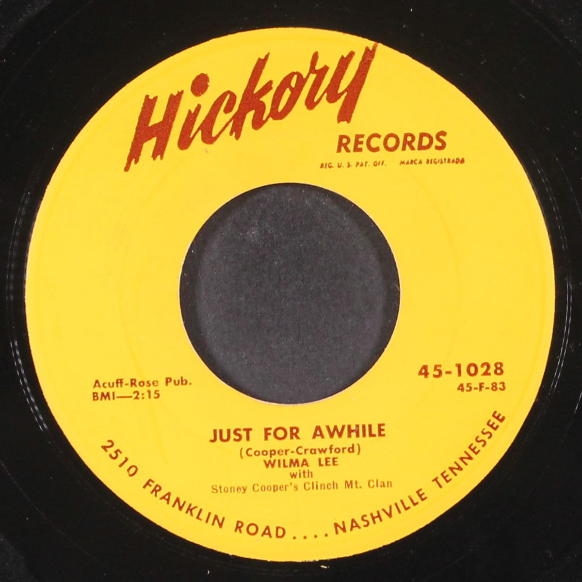 just for awhile by WILMA LEE & STONEY COOPER