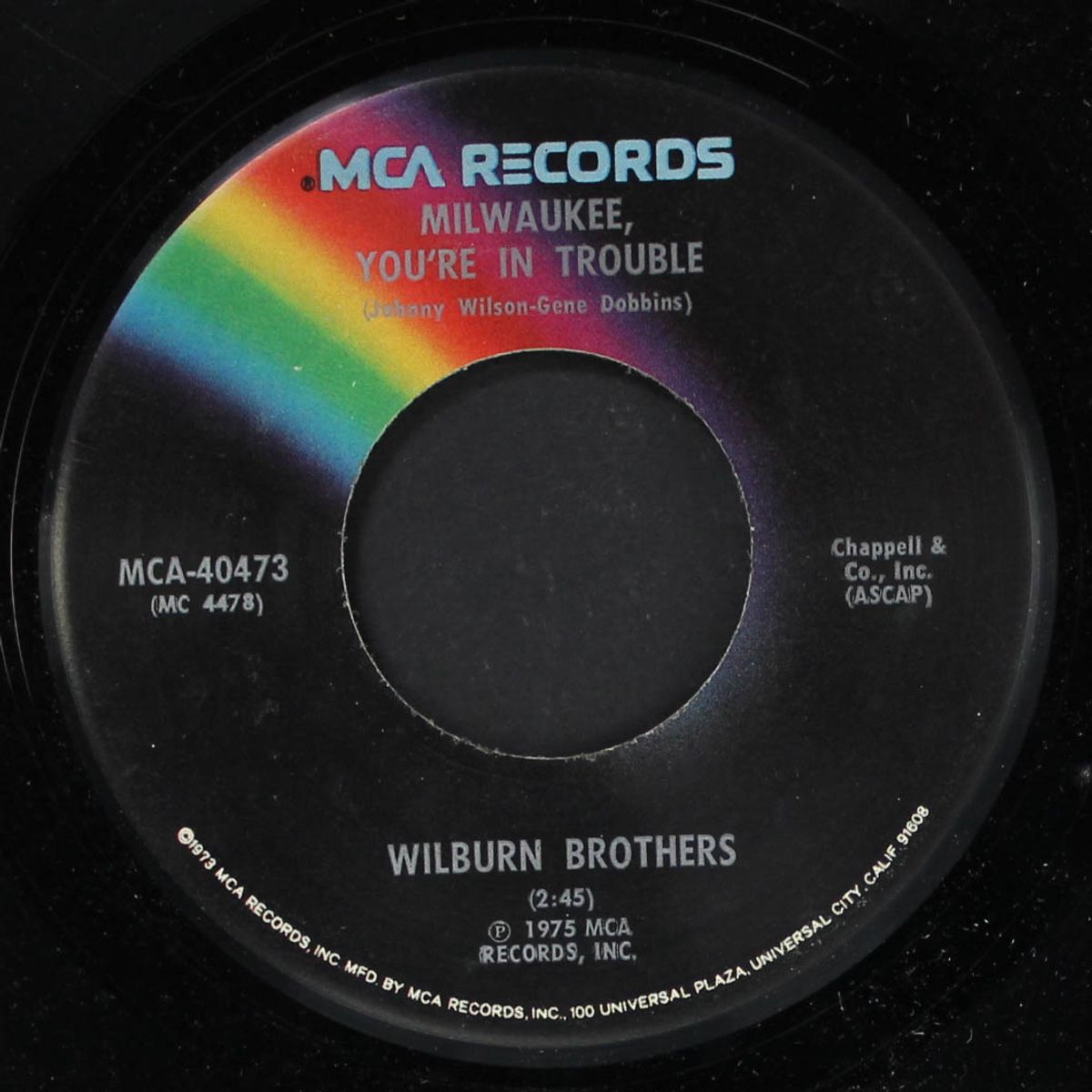 milwaukee, you're in trouble by WILBURN BROTHERS
