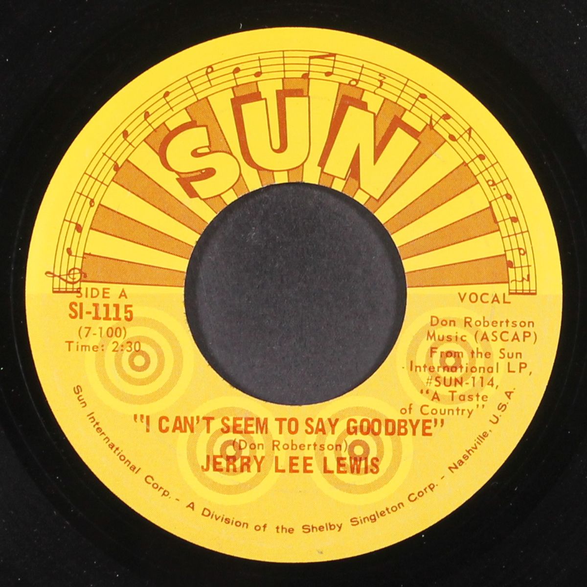 good night irene / i can't seem to say goodbye by JERRY LEE LEWIS