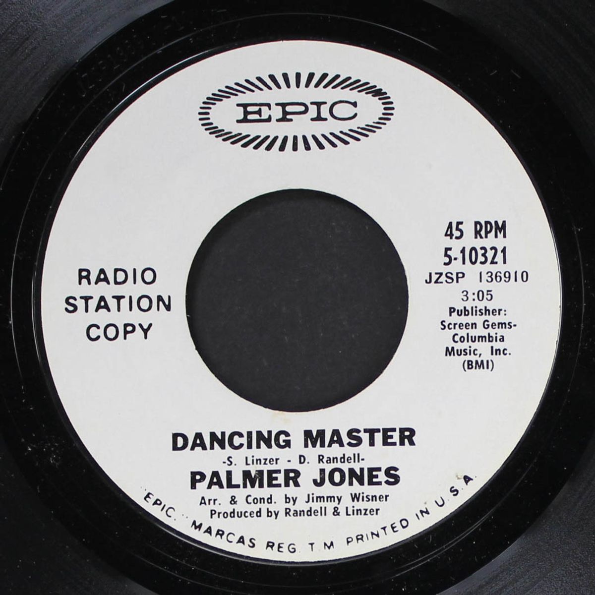 dancin' master / the great magic of love by PALMER JONES