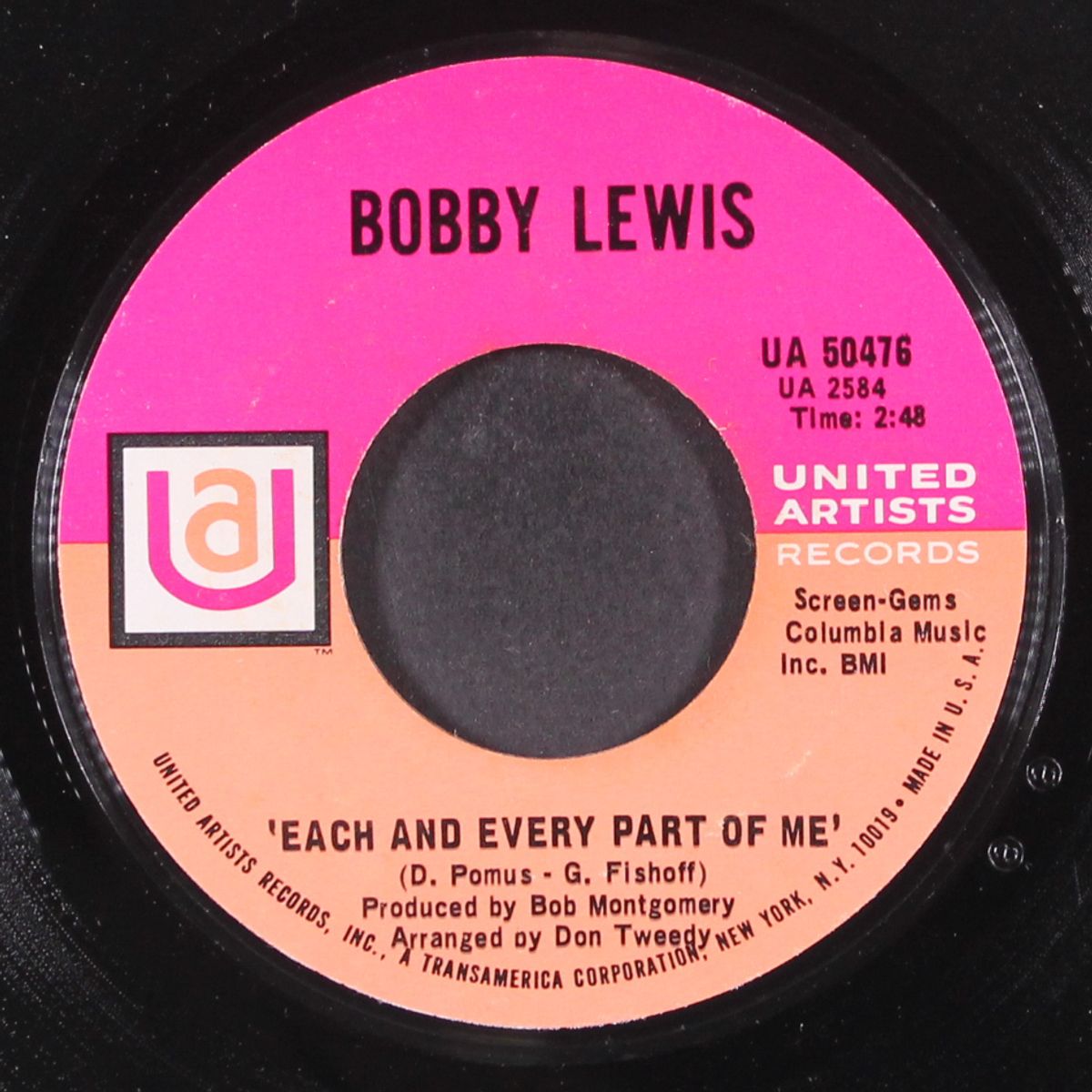each and every part of me by BOBBY LEWIS