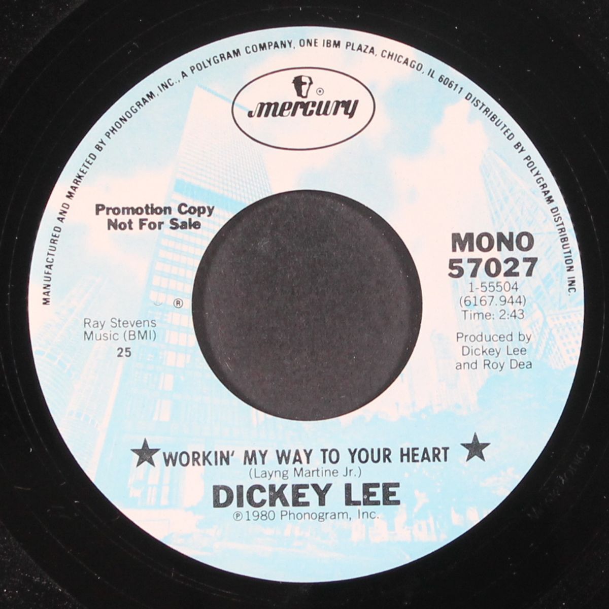 workin' my way to your heart by DICKEY LEE