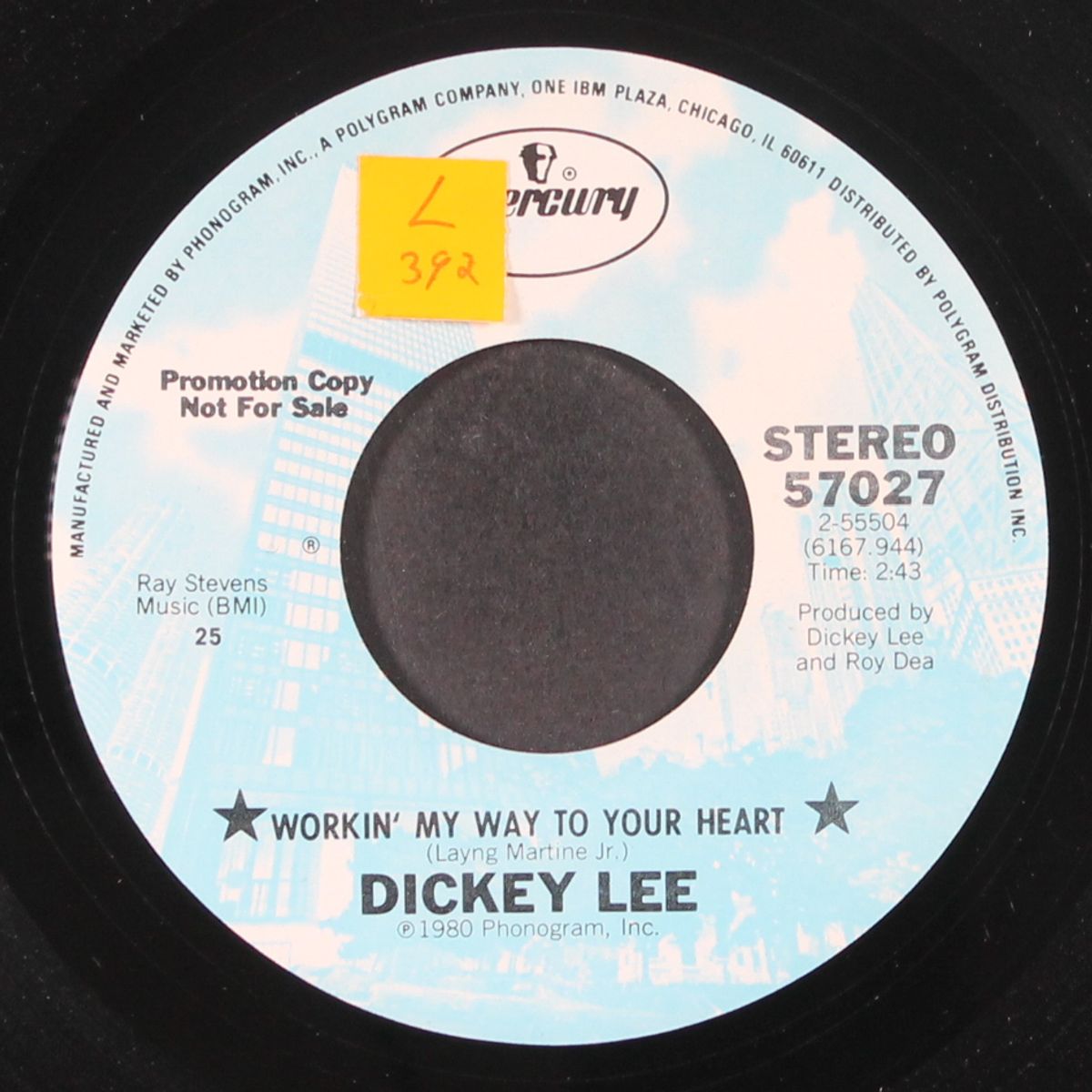 workin' my way to your heart by DICKEY LEE