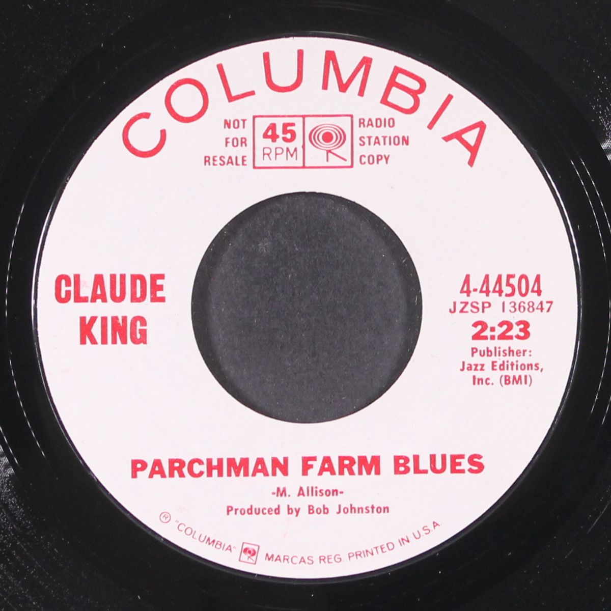 parchman farm blues by CLAUDE KING