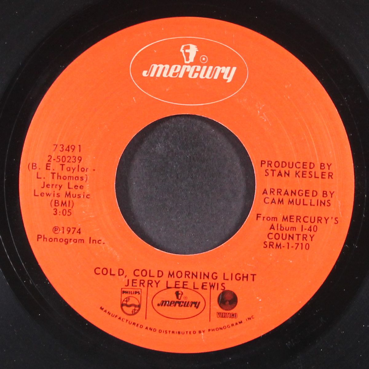 cold, cold morning light by JERRY LEE LEWIS