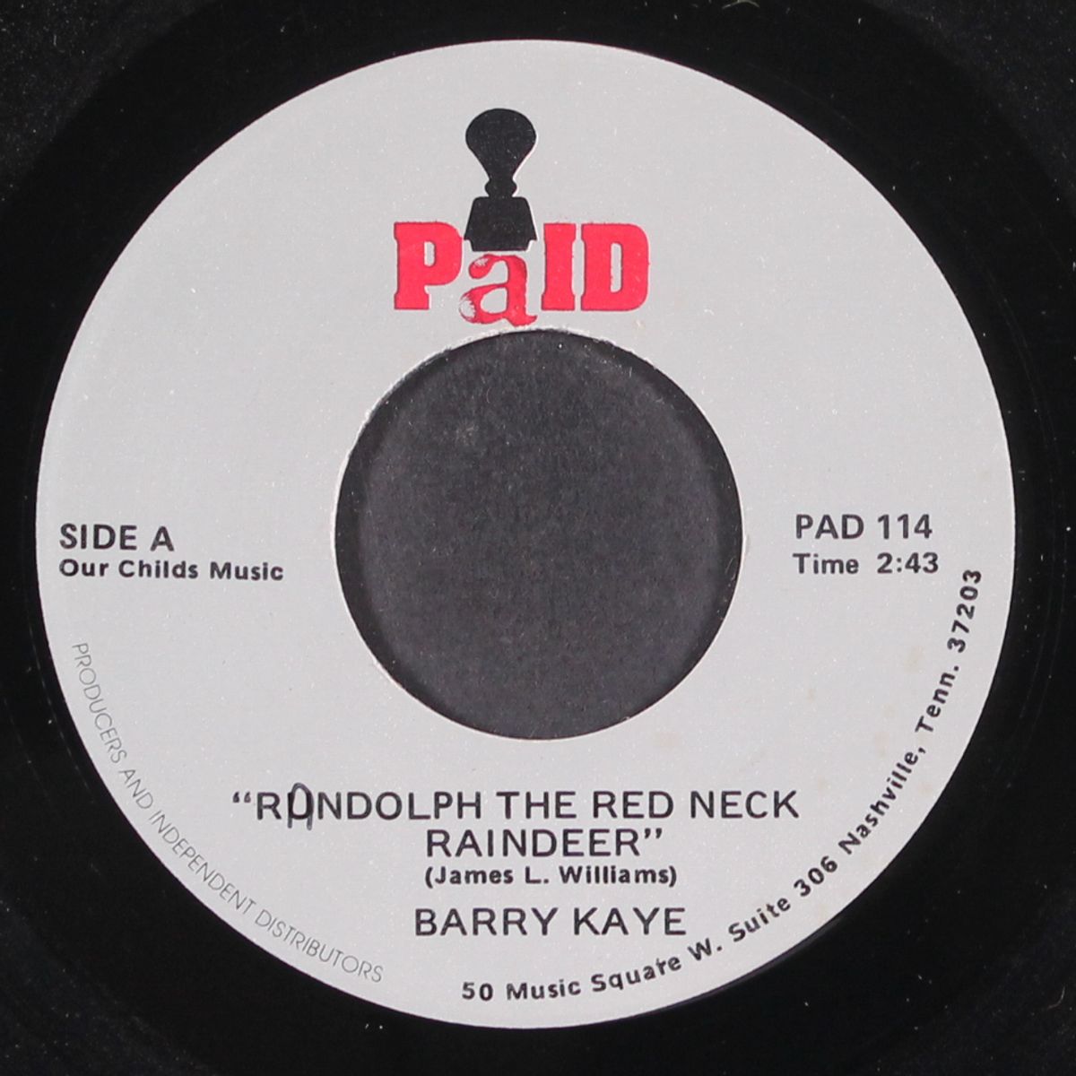 randolph the red neck raindeer by BARRY KAYE