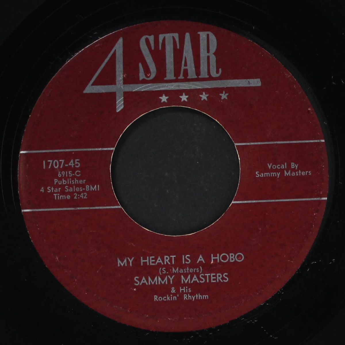 angel / my heart is a hobo by SAMMY MASTERS