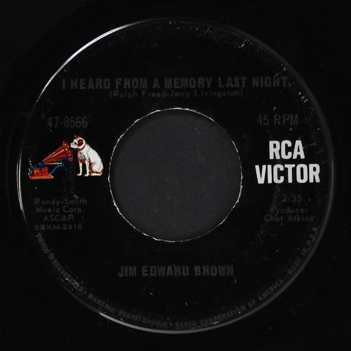 just to satisfy you / i heard from a memory last night by JIM ED BROWN