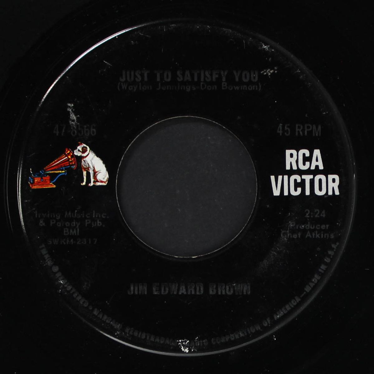 just to satisfy you / i heard from a memory last night by JIM ED BROWN