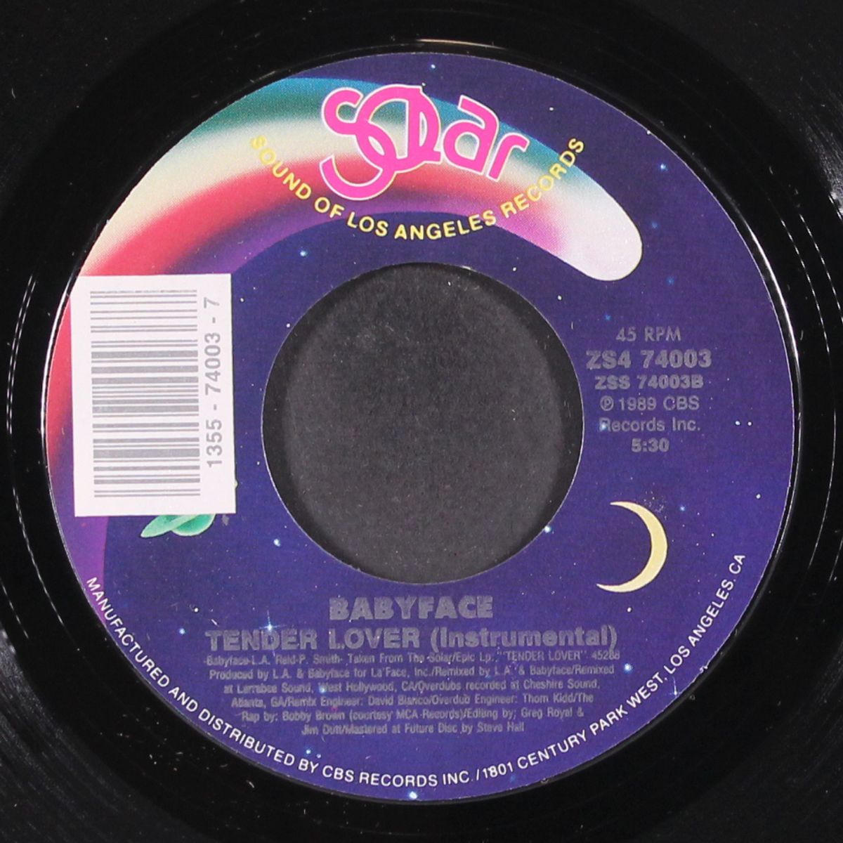 tender lover / instrumental by BABYFACE