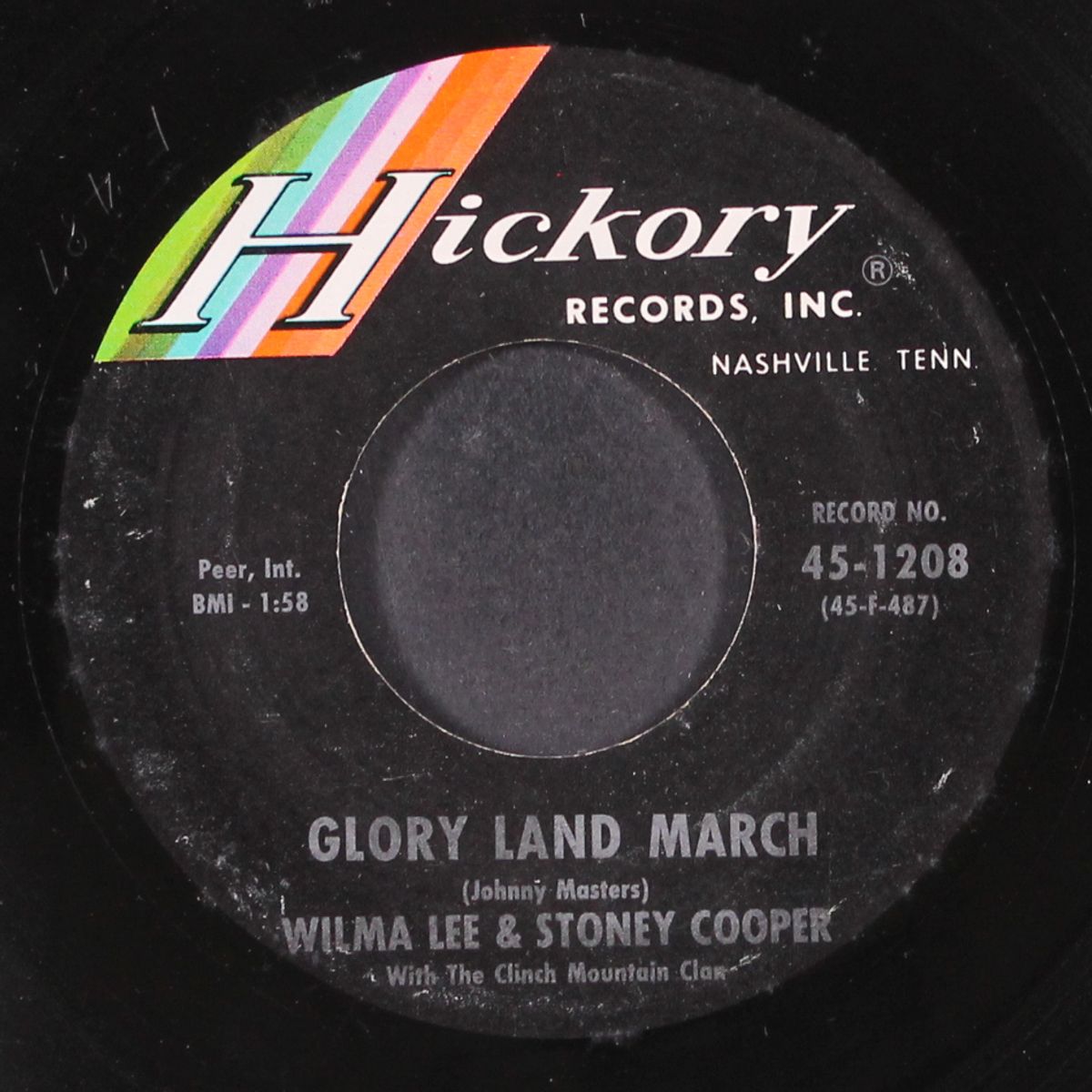 glory land march / satisfied by WILMA LEE & STONEY COOPER