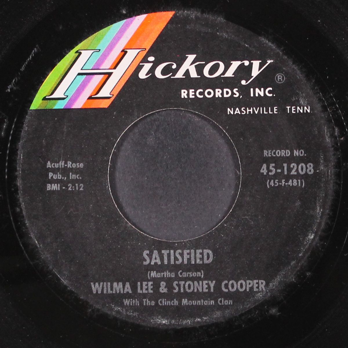 glory land march / satisfied by WILMA LEE & STONEY COOPER