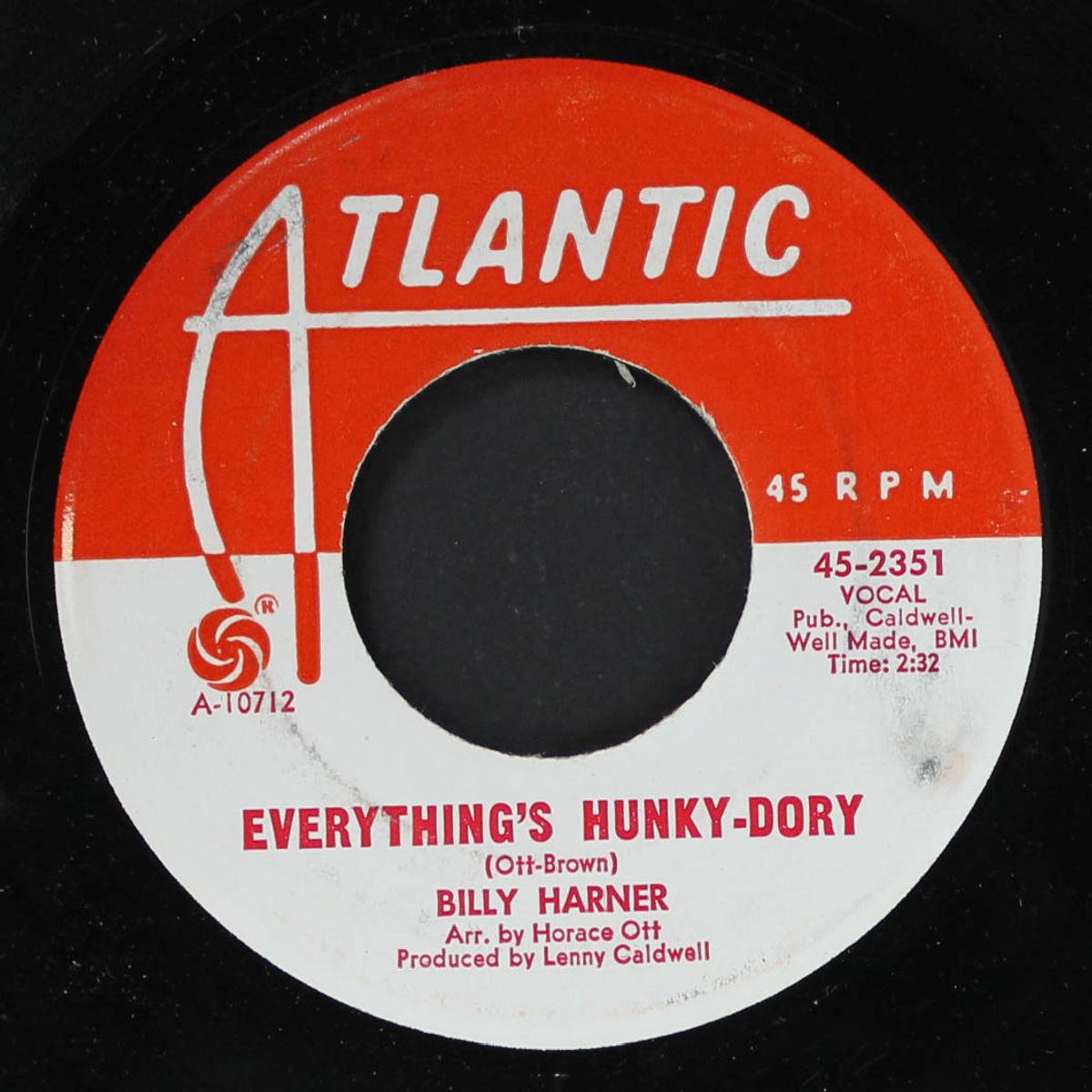 everything's hunky-dory / a message to my babe by BILLY HARNER