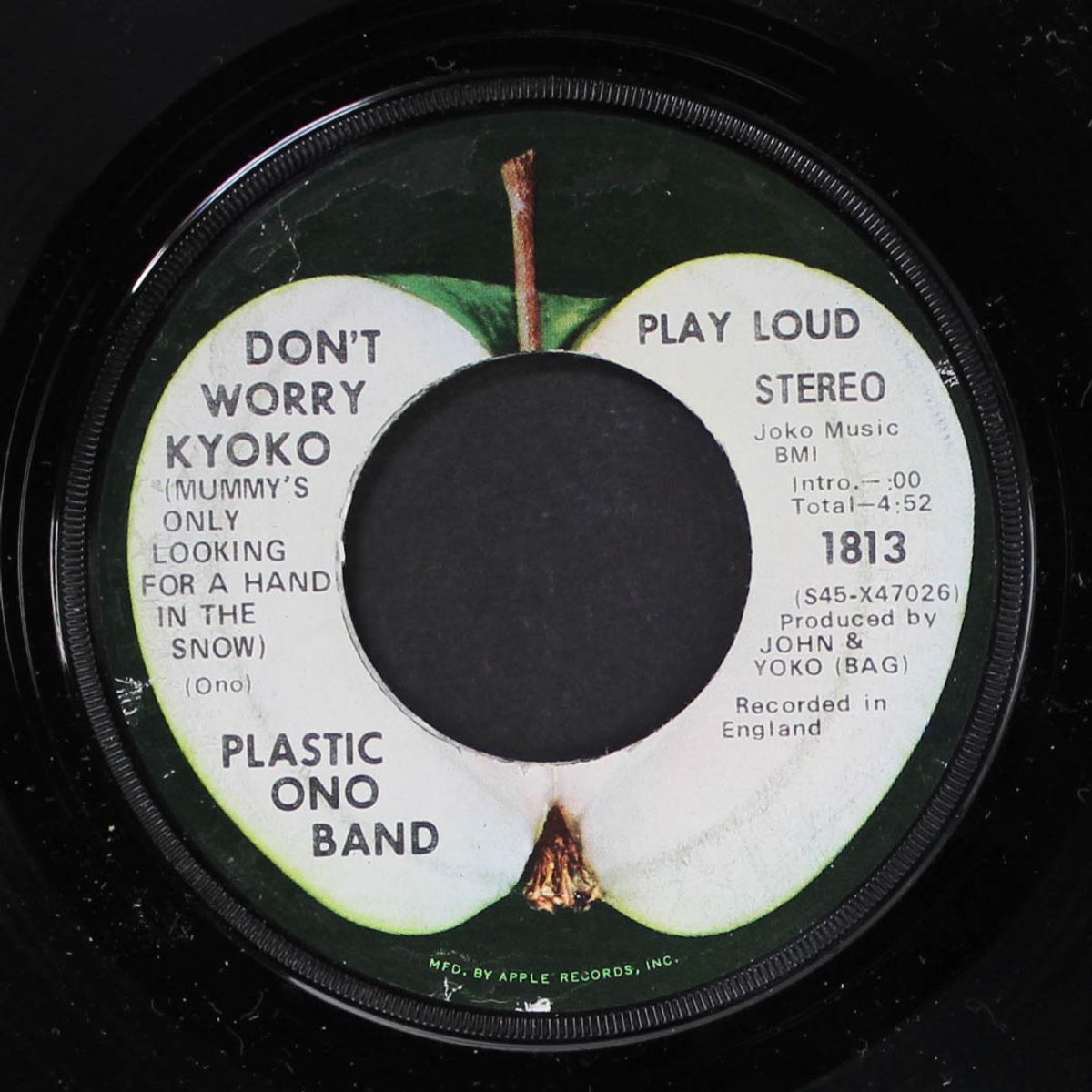 cold turkey / don't worry kyoko (mummy's only looking for a hand...) by JOHN LENNON & PLASTIC ONO BAND