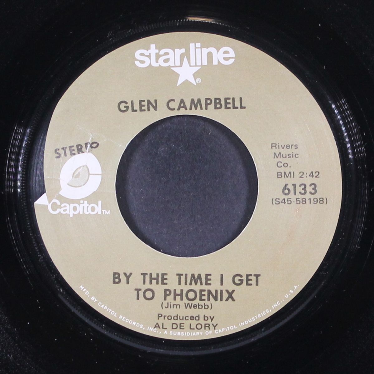 by the time i get to phoenix / hey little one by GLEN CAMPBELL