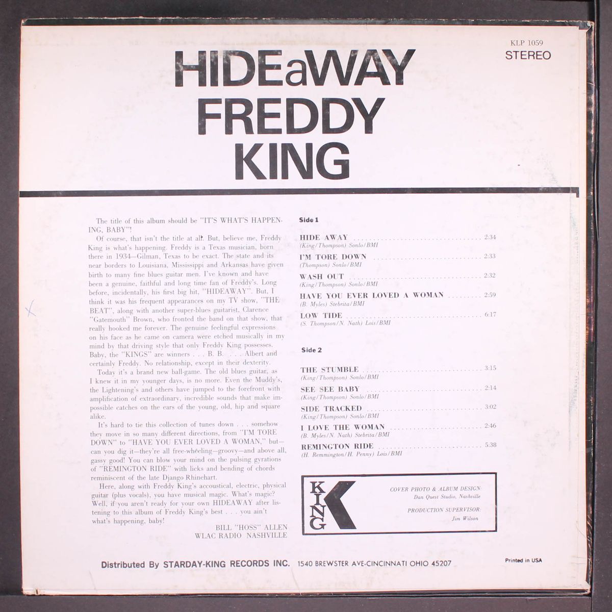 hide away by FREDDY KING