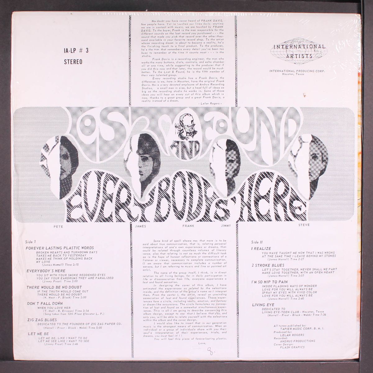 forever lasting plastic words / everybody's here by LOST AND FOUND