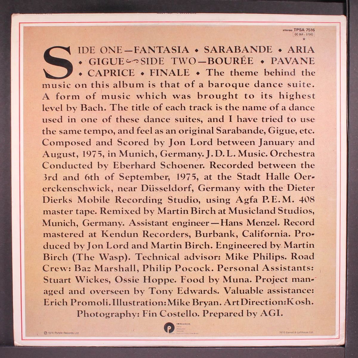 sarabande by JOHN LORD
