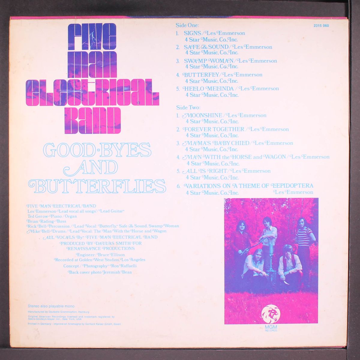 good-byes & butterflies by FIVE MAN ELECTRICAL BAND