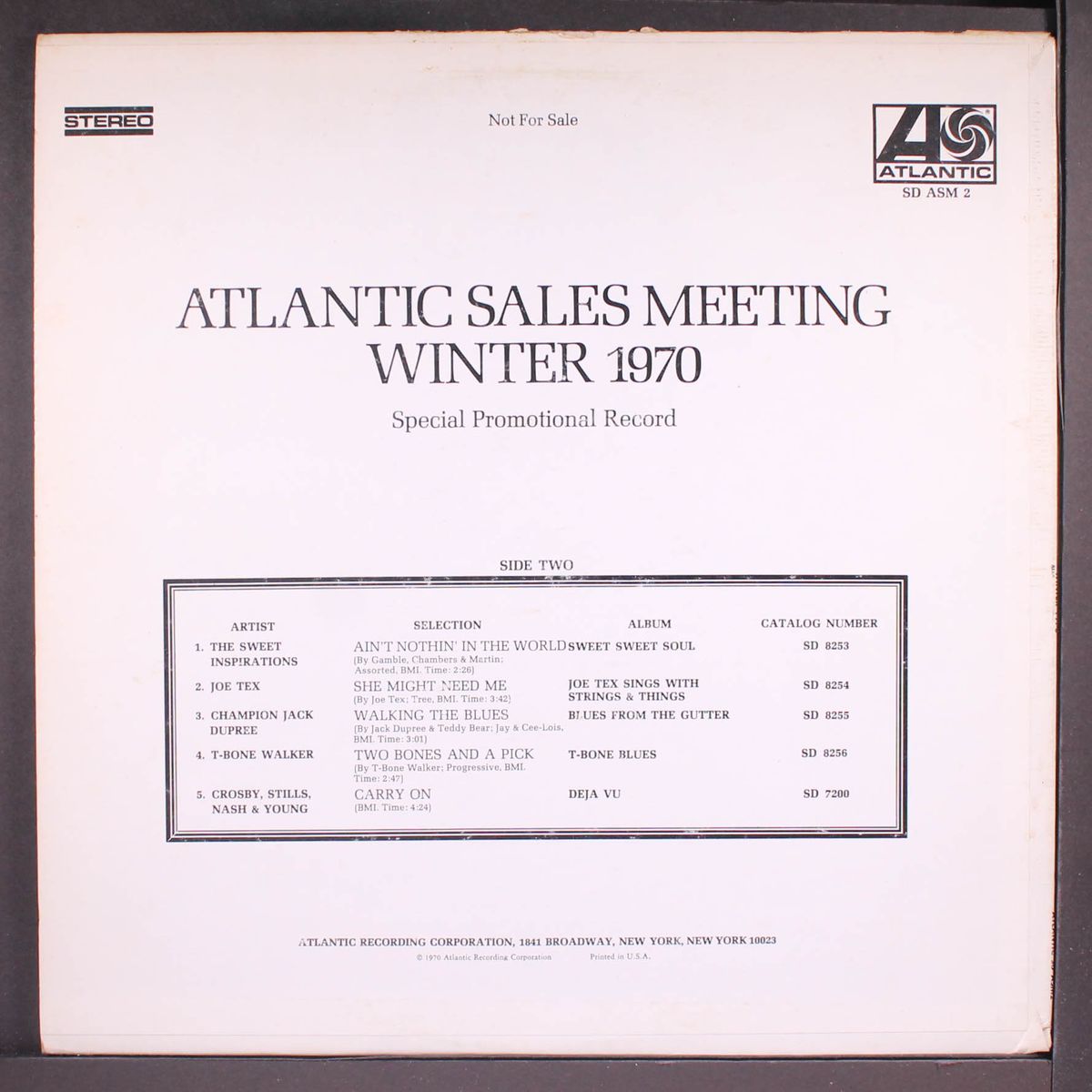 atlntic sales meeting winter 1970 by VARIOUS
