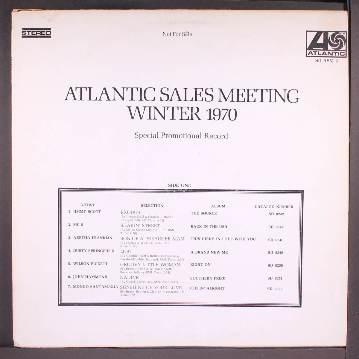 atlntic sales meeting winter 1970 by VARIOUS