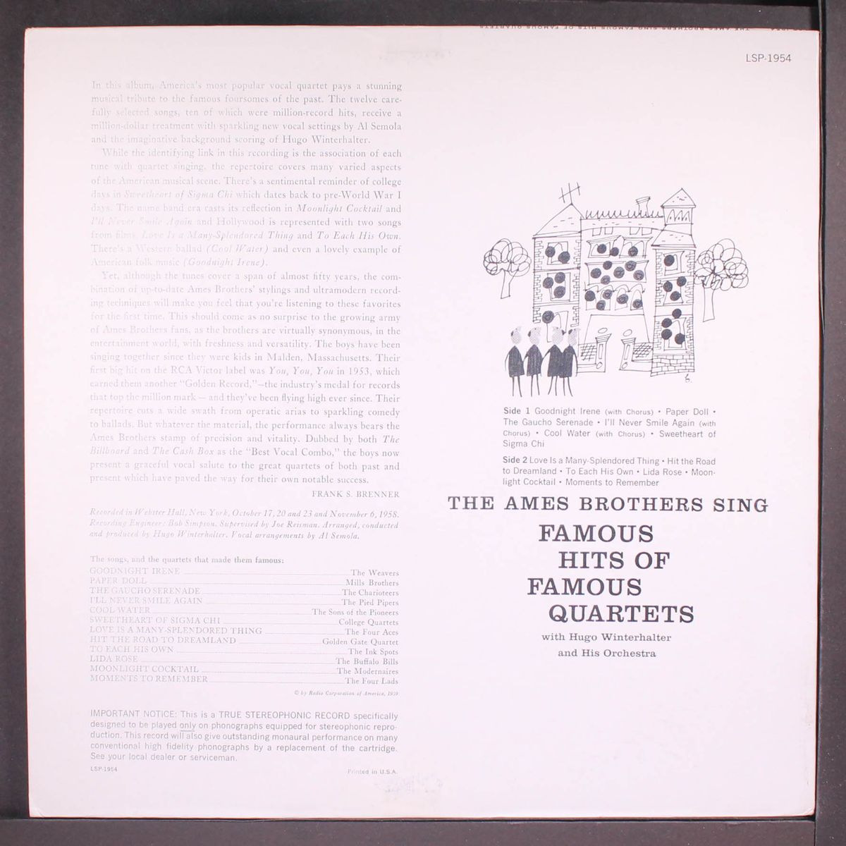 famous hits of famous quartets by AMES BROTHERS