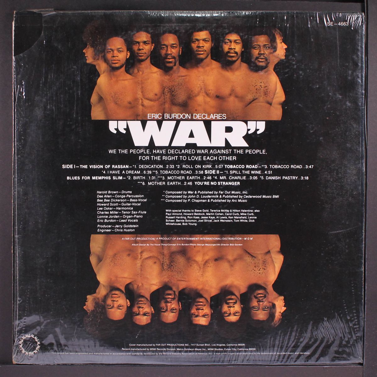 eric burdon declares war by WAR