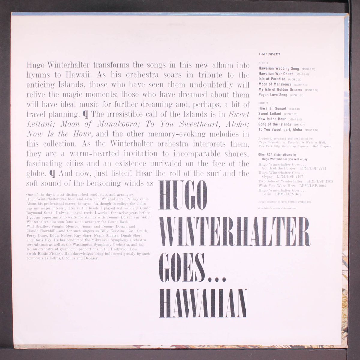 goes... hawaiian by HUGO WINTERHALTER