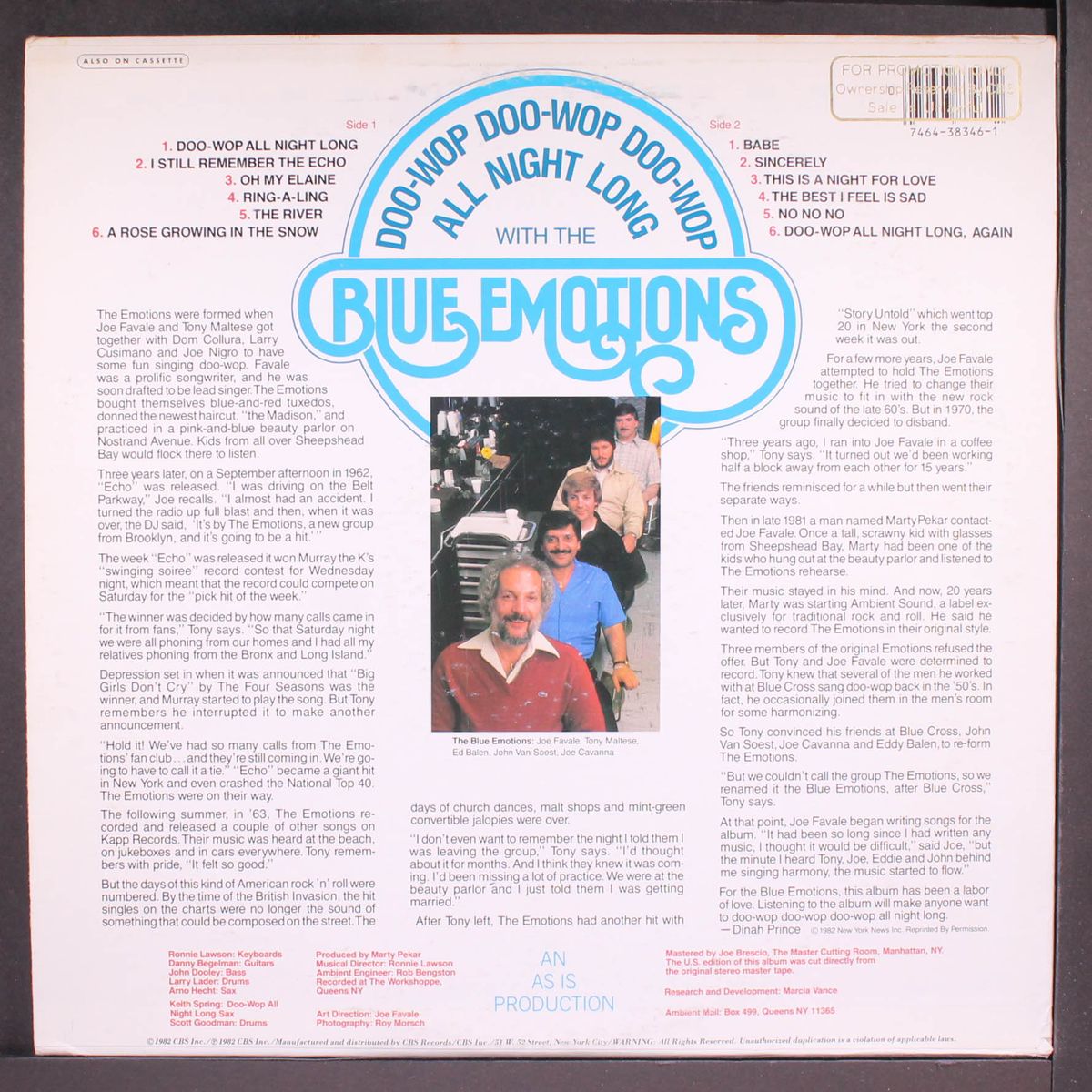 doo-wop all night long by BLUE EMOTIONS