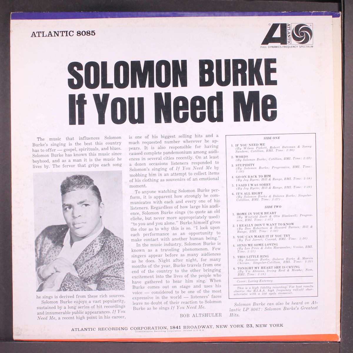 if you need me by SOLOMON BURKE