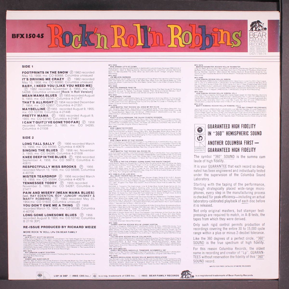 rockin' rollin' robbins by MARTY ROBBINS