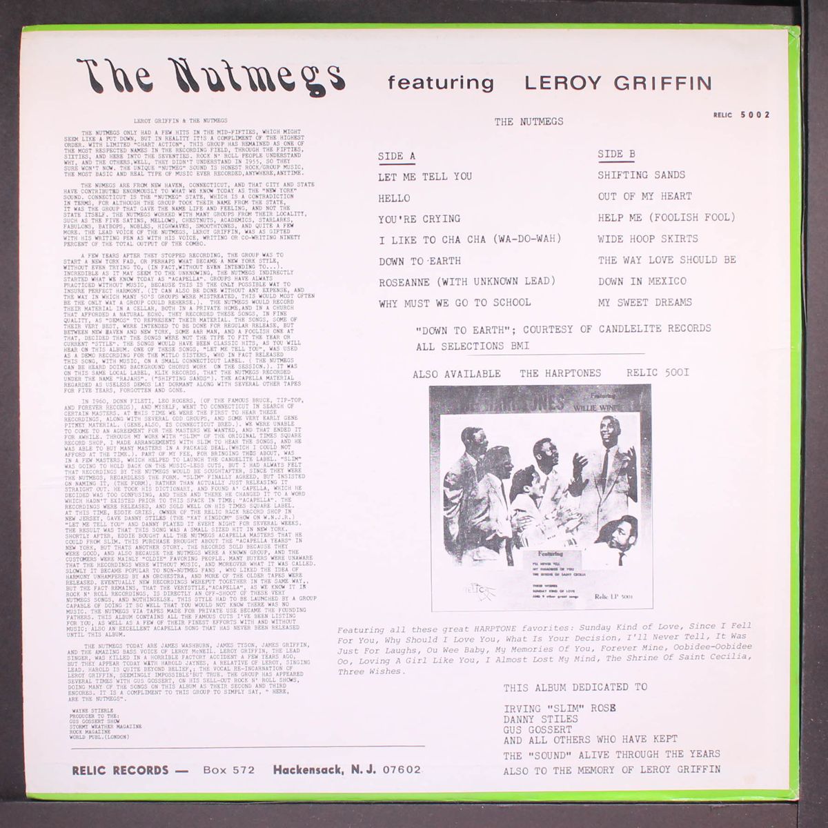 featuring leroy griffin by NUTMEGS