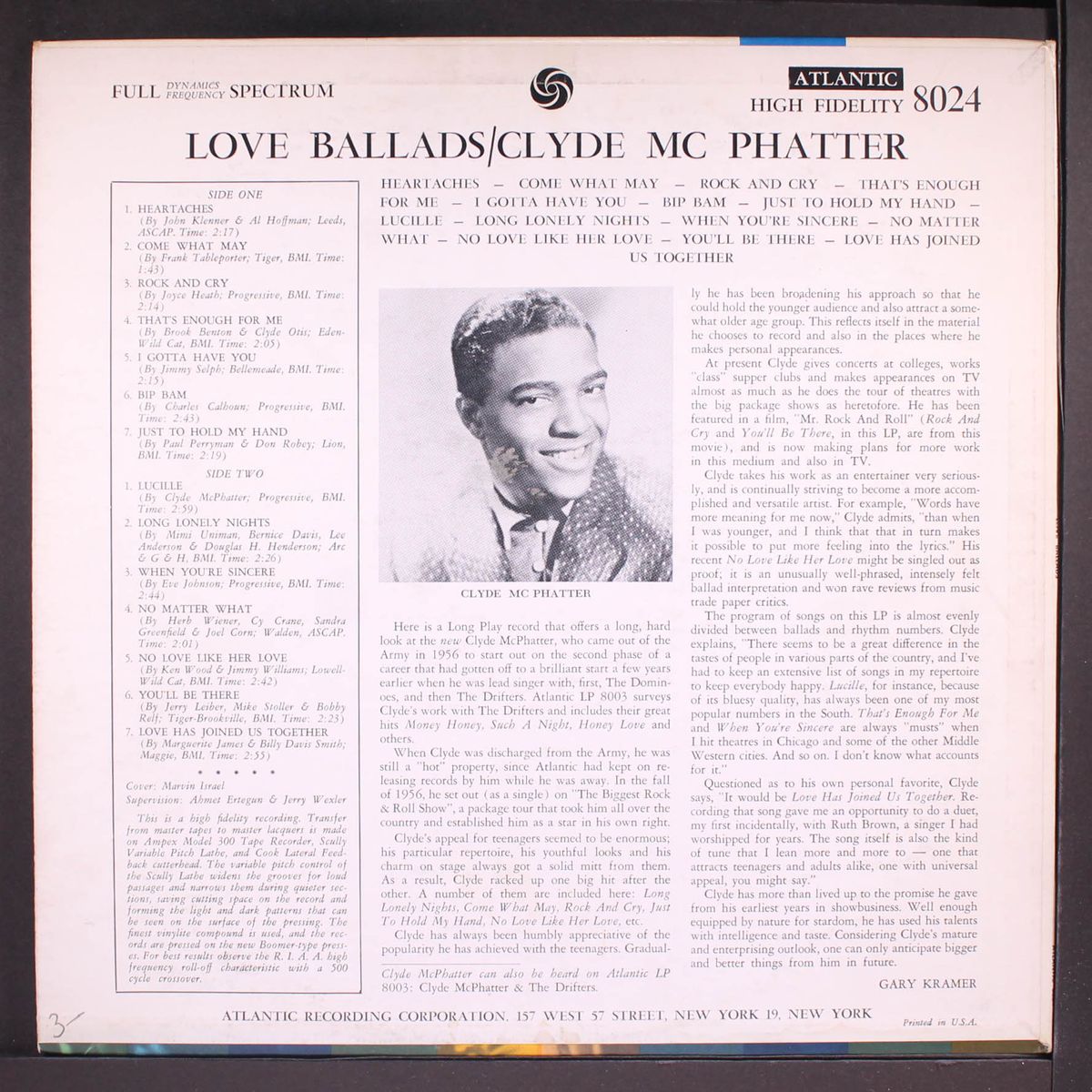 love ballads by CLYDE MCPHATTER