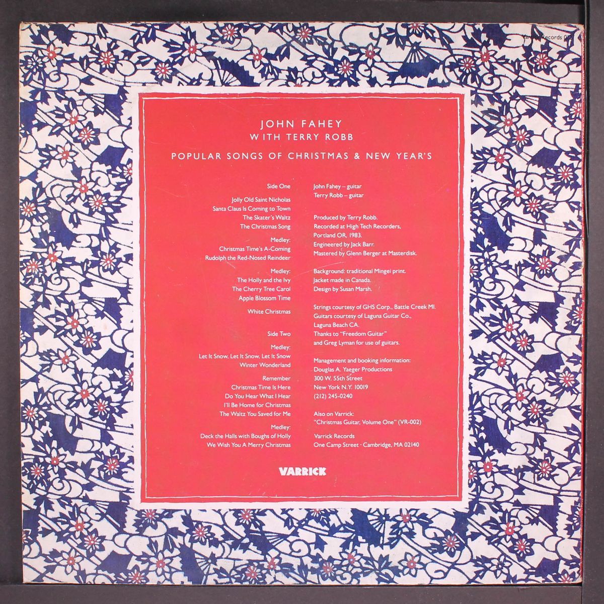 popular songs of christmas & new year's by JOHN FAHEY