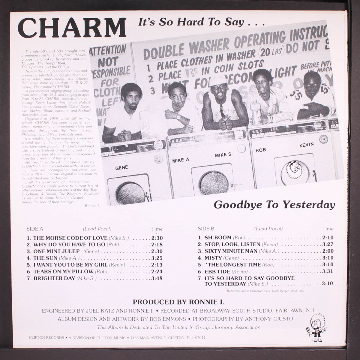 it's so hard to say goodbye to yesterday by CHARM