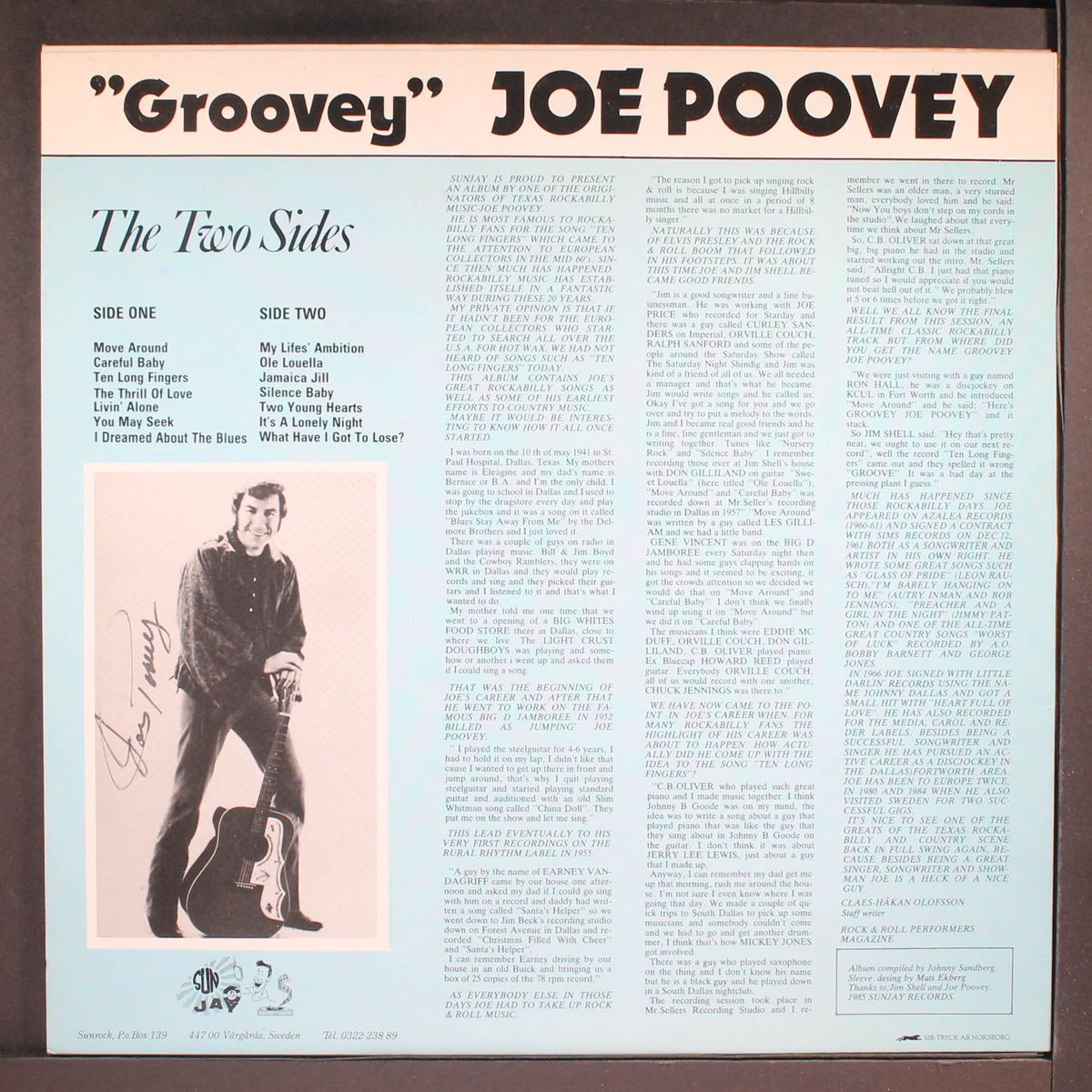 the two sides by GROOVEY JOE POOVEY