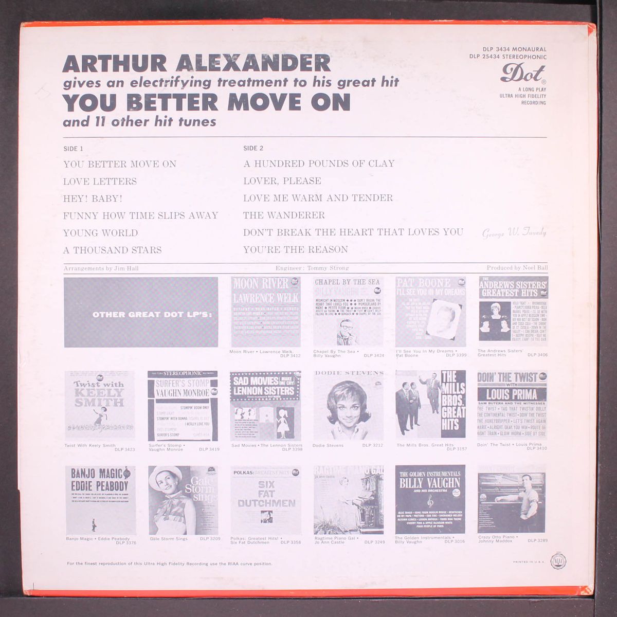 you better move on by ARTHUR ALEXANDER