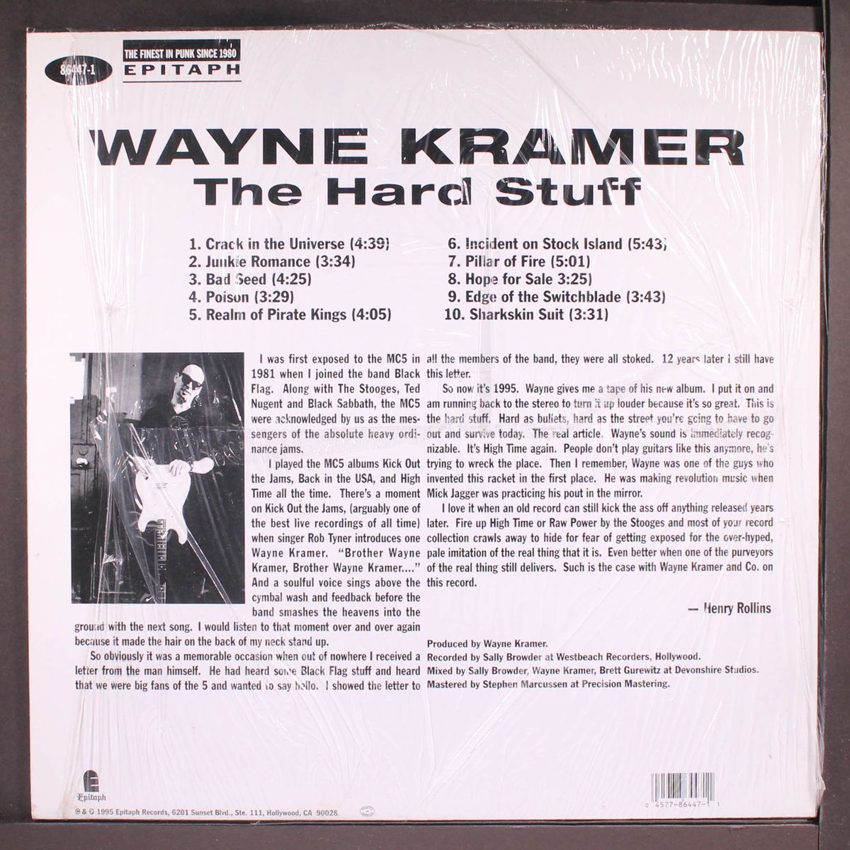 the hard stuff by WAYNE KRAMER