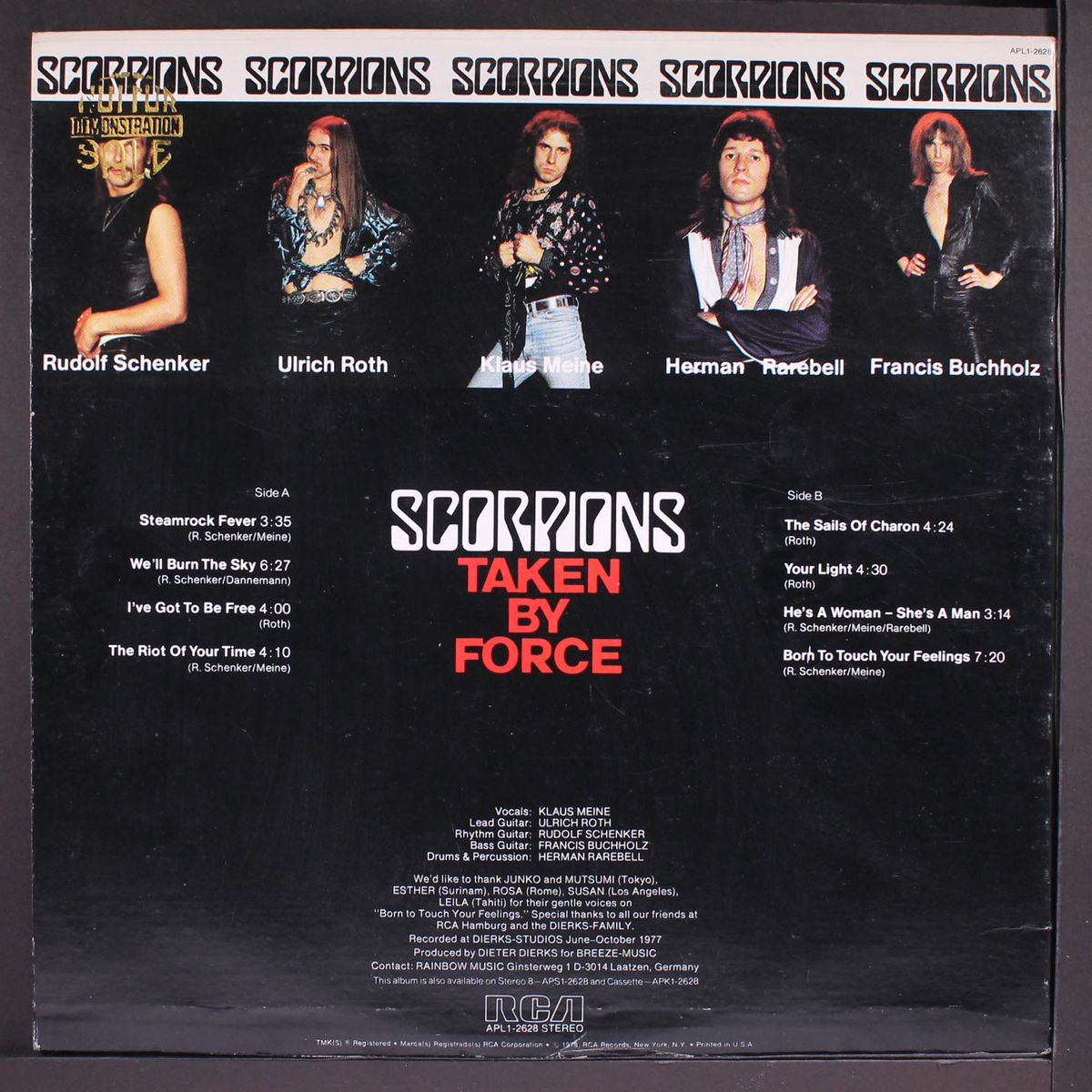 taken by force by SCORPIONS
