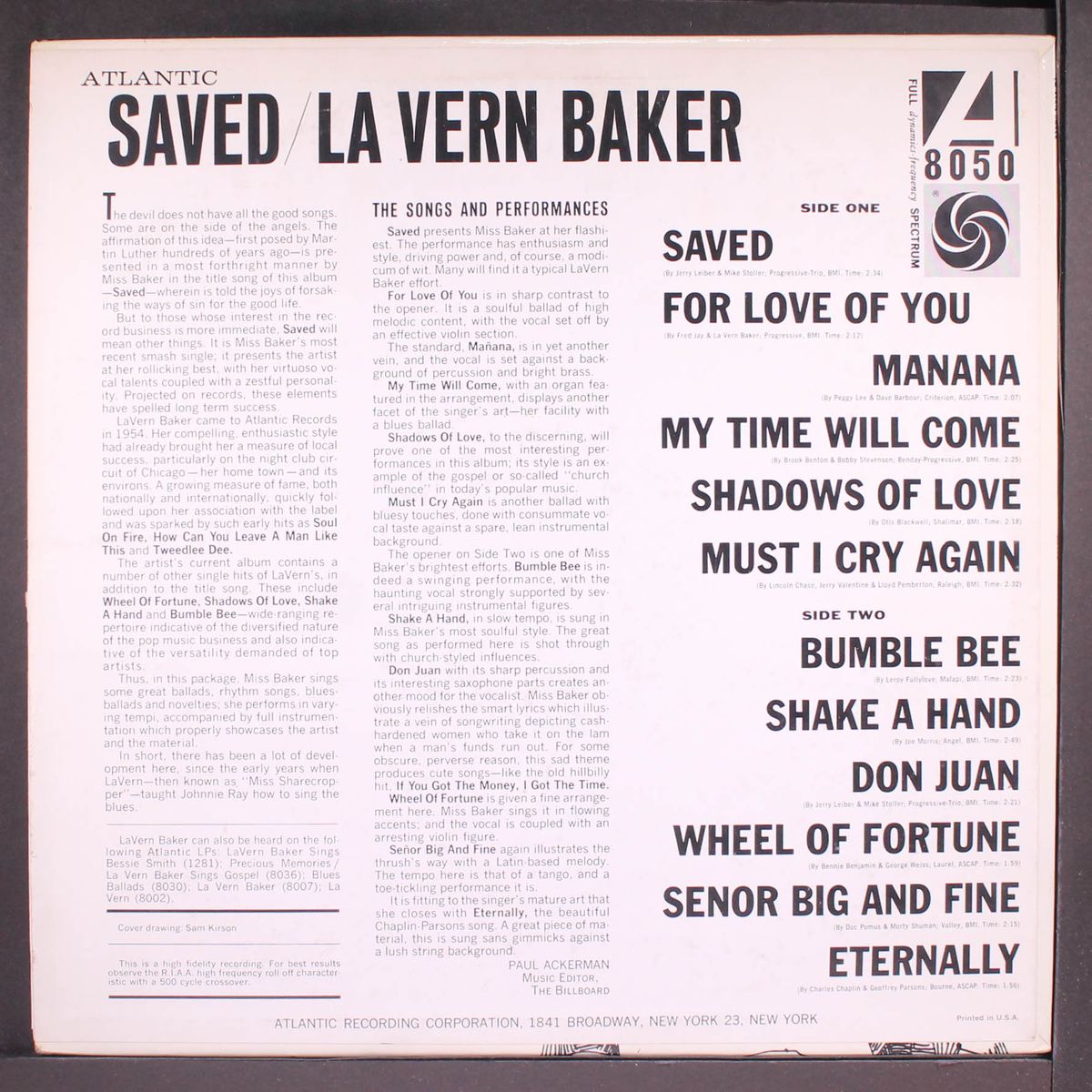 saved by LAVERN BAKER