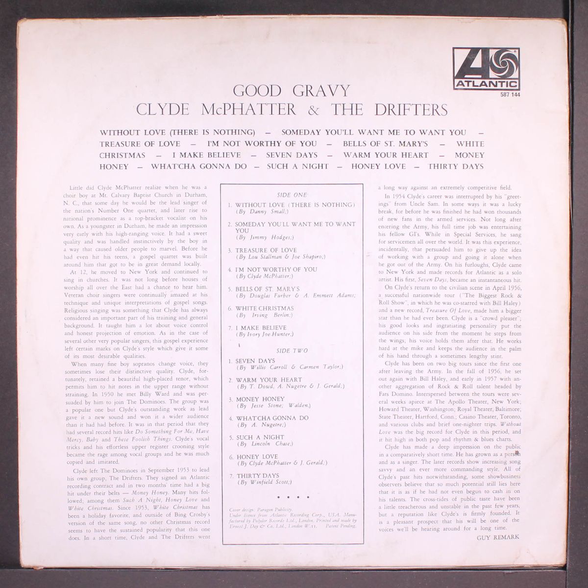 good gravy by CLYDE MCPHATTER & DRIFTERS