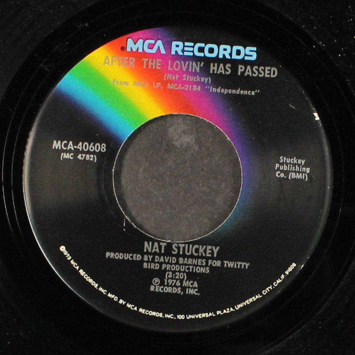 after the lovin' has passed / that's all she ever said except good bye by NAT STUCKEY