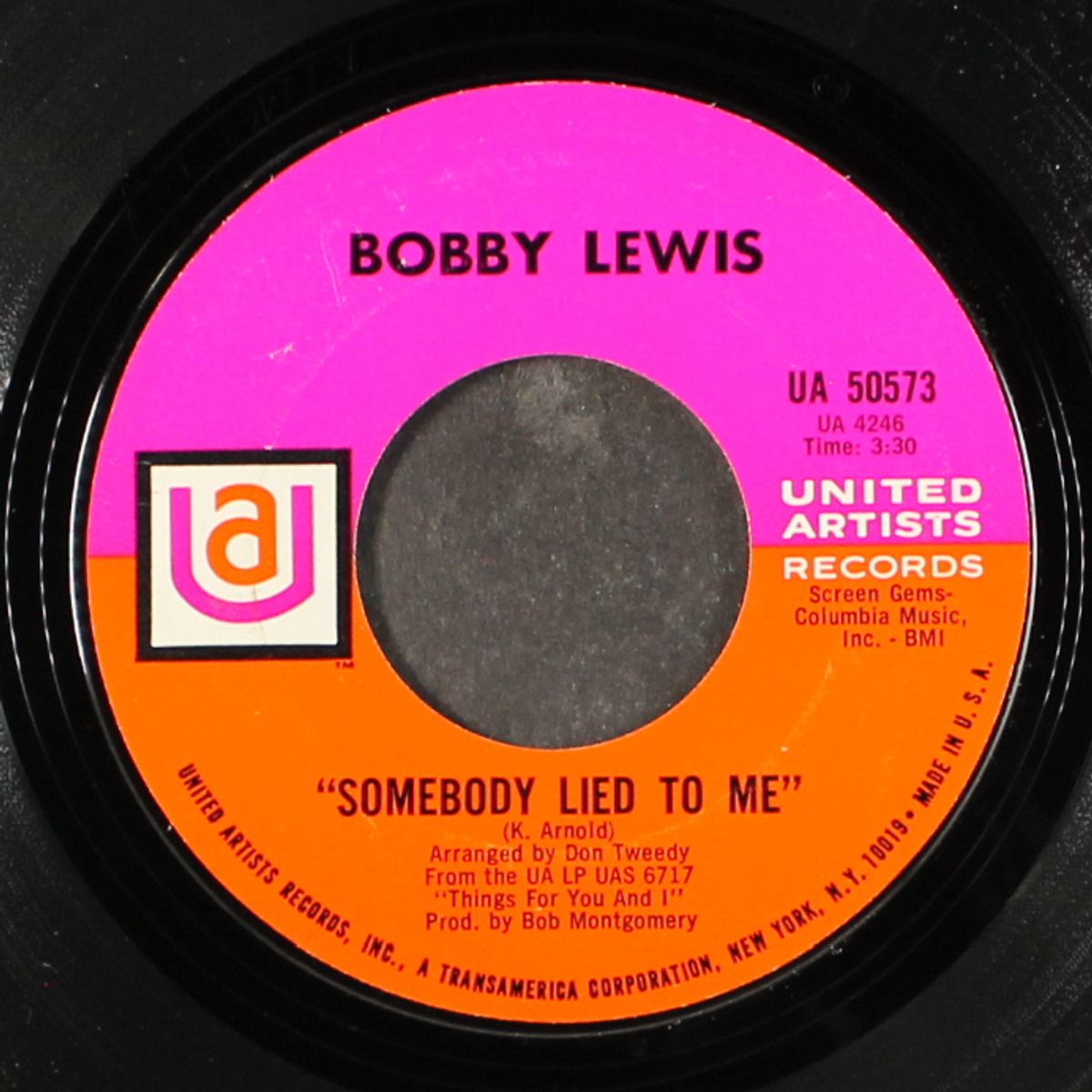 things for you and i / somebody lied to me by BOBBY LEWIS