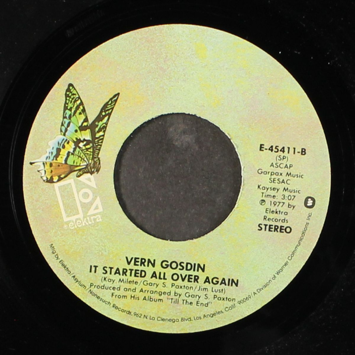 till the end / it started all over again by VERN GOSDIN