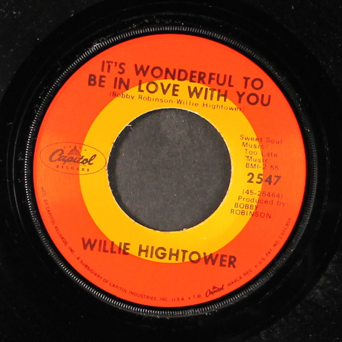 ooh baby how i love you / it's wonderful to be in love with you by WILLIE HIGHTOWER