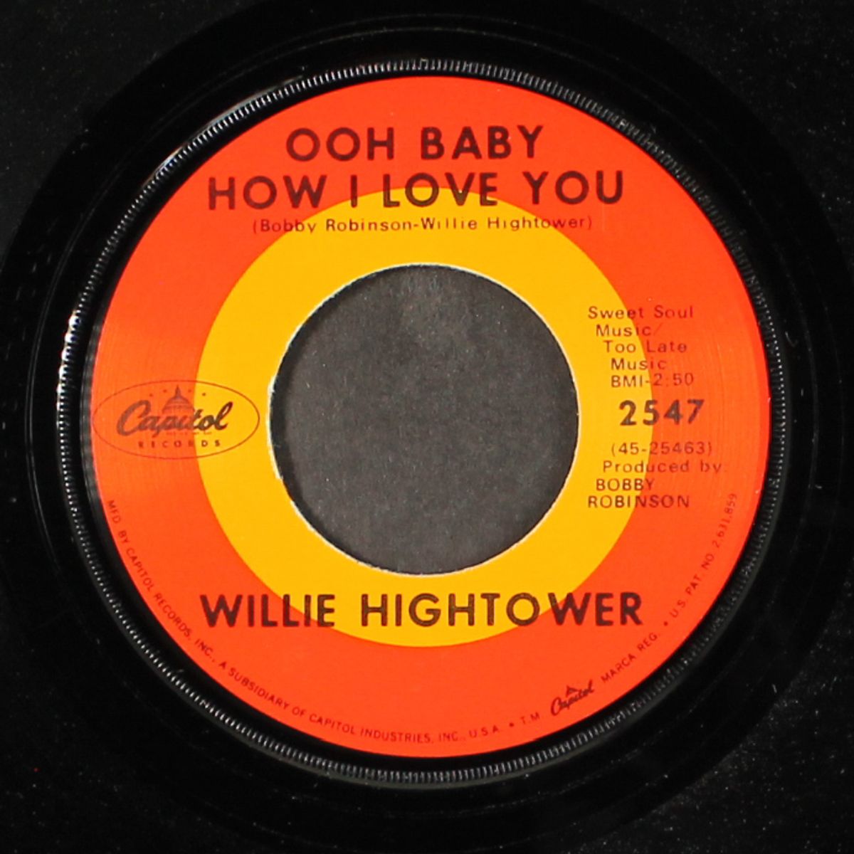 ooh baby how i love you / it's wonderful to be in love with you by WILLIE HIGHTOWER