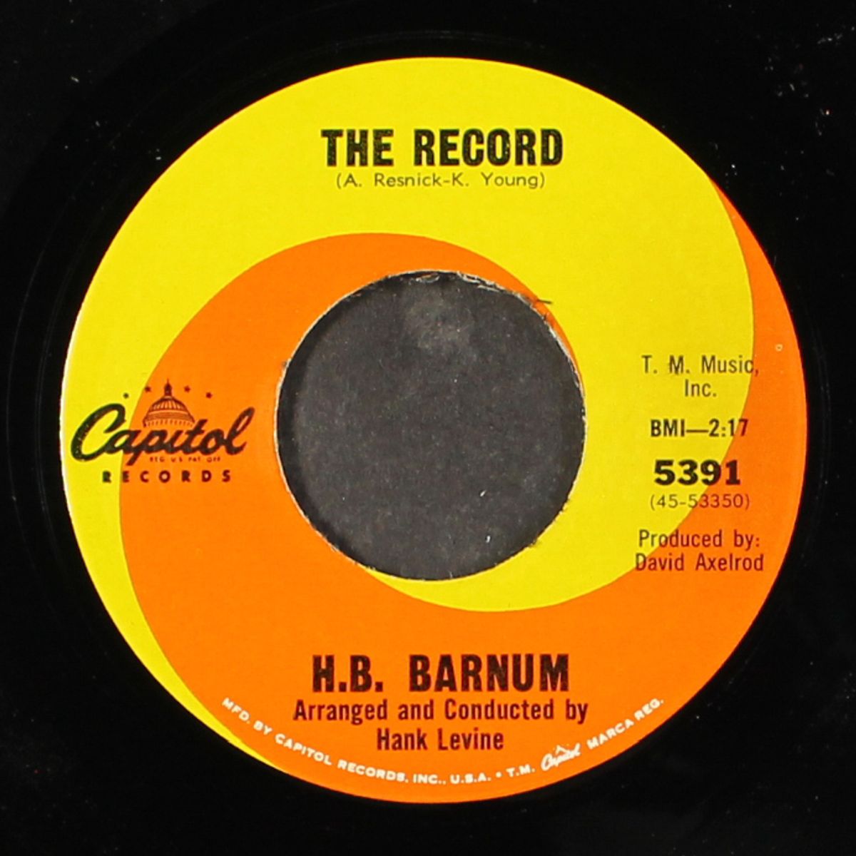 the record / i'm a man by H.B. BARNUM