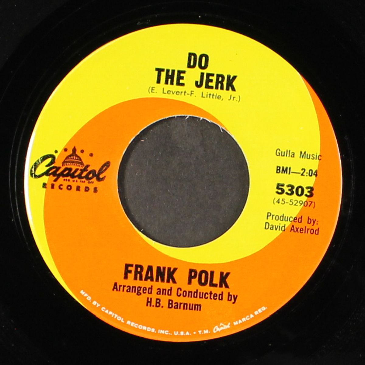 years of tears / do the jerk by FRANK POLK